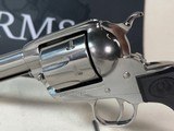 Pair of Custom Stainless 2008 Ruger New Vaqueros with Two Leather Belts & Holsters - 16 of 25