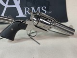 Pair of Custom Stainless 2008 Ruger New Vaqueros with Two Leather Belts & Holsters - 19 of 25