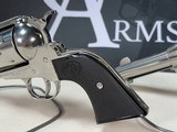 Pair of Custom Stainless 2008 Ruger New Vaqueros with Two Leather Belts & Holsters - 10 of 25