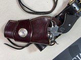 Pair of Custom Stainless 2008 Ruger New Vaqueros with Two Leather Belts & Holsters - 3 of 25