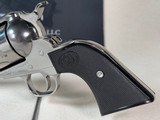 Pair of Custom Stainless 2008 Ruger New Vaqueros with Two Leather Belts & Holsters - 18 of 25