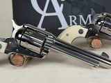 Exceptional Pair: Never Fired 2003 Consecutive Serial Number Ruger Vaquero Revolvers with Custom Double Holster - 11 of 23