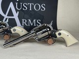 Exceptional Pair: Never Fired 2003 Consecutive Serial Number Ruger Vaquero Revolvers with Custom Double Holster - 2 of 23