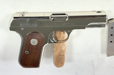 Colt M1908 Pocket Hammerless .380 Auto Nickel (1940–1941) – Very Nice w/ Minor Marks - Image 15 of 17