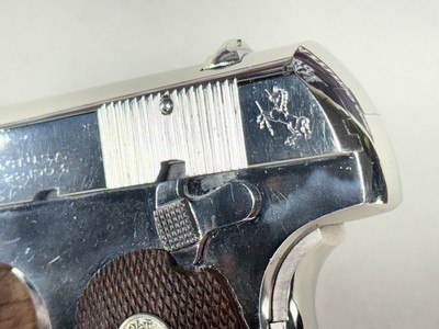 Colt M1908 Pocket Hammerless .380 Auto Nickel (1940–1941) – Very Nice w/ Minor Marks - Image 11 of 17