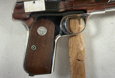 Colt M1908 Pocket Hammerless .380 Auto Nickel (1940–1941) – Very Nice w/ Minor Marks - Image 16 of 17