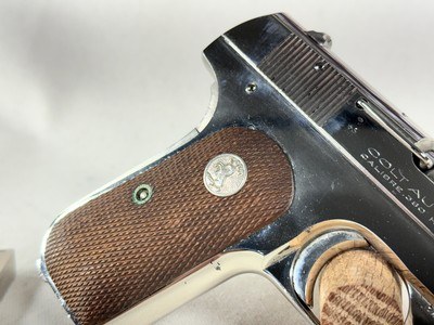 Colt M1908 Pocket Hammerless .380 Auto Nickel (1940–1941) – Very Nice w/ Minor Marks - Image 5 of 17