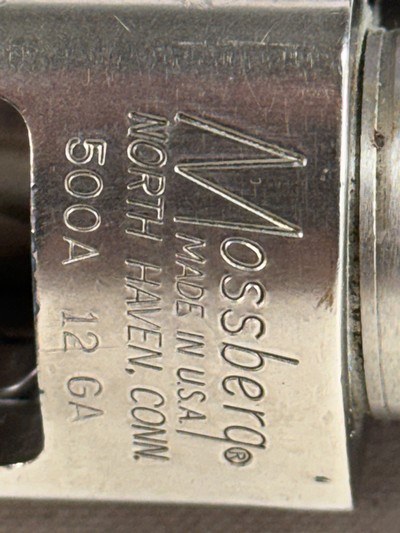 Mossberg 500A 12 Gauge Pump-Action Shotgun - Nickel Plated Marine - Image 9 of 17