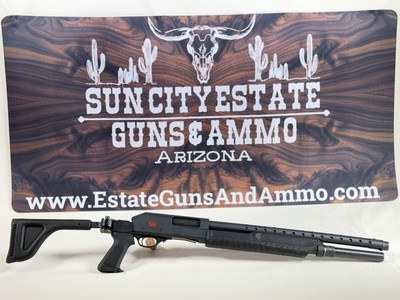 FABARM FP6 12 Gauge Tactical Pump-Action Shotgun - Carbon Fiber Finish w/ Folding Stock