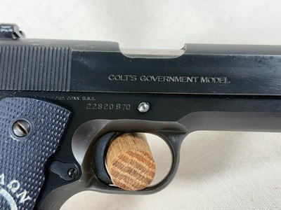 Colt MK IV/Series 70 Government Model 1911 – .45 ACP (1979) | Custom Molon Labe Grips - Image 4 of 18