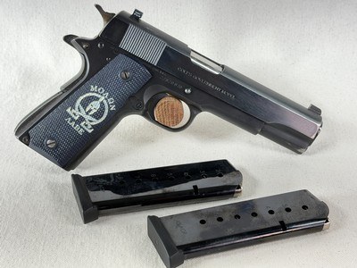 Colt MK IV/Series 70 Government Model 1911 – .45 ACP (1979) | Custom Molon Labe Grips - Image 1 of 18