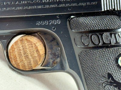 Colt Model 1908 Vest Pocket (Model N) Pistol – .25 ACP (1921) - Image 4 of 15
