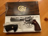 1985 Brushed Stainless Colt Python 6 inch - 1 of 5