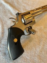 1981 unfired Colt Python E Nickel, electrolysis nickel 8 inch - 7 of 13