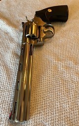 1981 unfired Colt Python E Nickel, electrolysis nickel 8 inch - 11 of 13