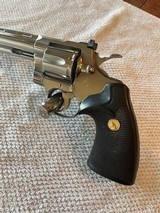 1981 unfired Colt Python E Nickel, electrolysis nickel 8 inch - 3 of 13