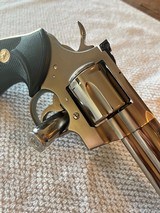 1981 unfired Colt Python E Nickel, electrolysis nickel 8 inch - 5 of 13