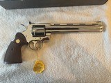 1982 Bright nickel Colt Python Unfired in box - 3 of 14