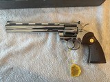 1982 Bright nickel Colt Python Unfired in box - 4 of 14