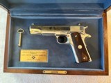 Colt Chuck Yeager 45acp in Walnut Presentation case - 2 of 12