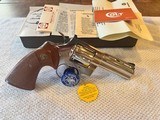 New 1973 Colt Bright Nickel Python in box w/papers, Excellent! - 4 of 13