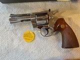 New 1973 Colt Bright Nickel Python in box w/papers, Excellent! - 6 of 13