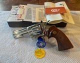 New 1973 Colt Bright Nickel Python in box w/papers, Excellent! - 3 of 13