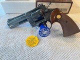 1981 New Colt Python Blue, 4 inch in box - 2 of 11