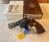 1981 New Colt Python Blue, 4 inch in box