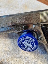 1952 Colt 38 Super custom engraved, Grim Reaper - 4 of 15