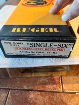 Ruger Single six stainless 22LR 22 Mag, in box - 11 of 11