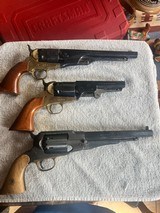 Lot of 3 black powder revolvers
