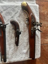 3 Replica Black powder pistols, percussion, flintlock - 2 of 13