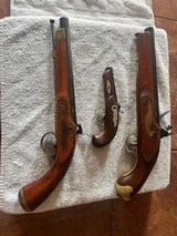 3 Replica Black powder pistols, percussion, flintlock - 4 of 13