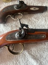 3 Replica Black powder pistols, percussion, flintlock - 10 of 13