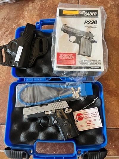 Sig P238 two tone in box, 380 acp