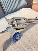 1965 Colt SAA, 45, 4 3/4 barrel, Nickel, Ivory, beautiful! - 4 of 18