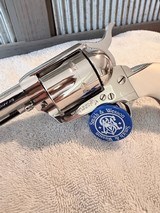 1965 Colt SAA, 45, 4 3/4 barrel, Nickel, Ivory, beautiful! - 7 of 18
