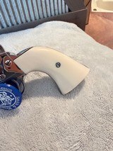 1965 Colt SAA, 45, 4 3/4 barrel, Nickel, Ivory, beautiful! - 11 of 18