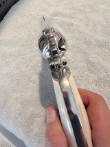 1965 Colt SAA, 45, 4 3/4 barrel, Nickel, Ivory, beautiful! - 14 of 18