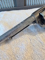 Engraved 1957 Colt Single Action 38 special, Ivory grips - 4 of 18