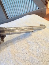 Engraved 1957 Colt Single Action 38 special, Ivory grips - 8 of 18
