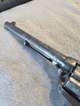 Engraved 1957 Colt Single Action 38 special, Ivory grips - 13 of 18