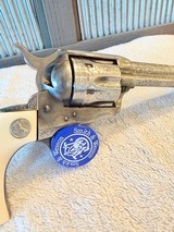 Engraved 1957 Colt Single Action 38 special, Ivory grips - 7 of 18