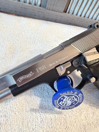 Walther P88 9mm nickel slide, nice!