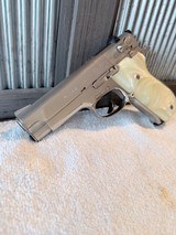 S&W 39-2 Beautiful nickel 9mm excellent! - 1 of 13