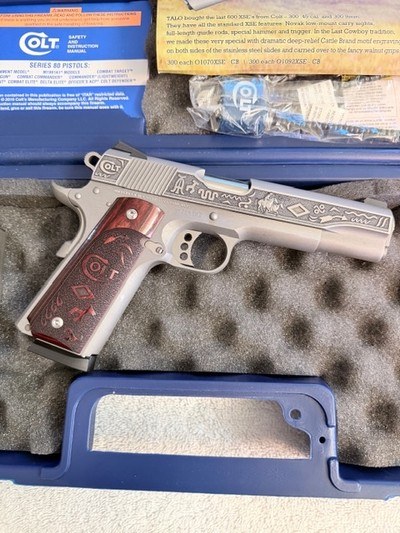 Excellent Colt TALO Cattle Brands 45 acp in box - Image 3 of 12