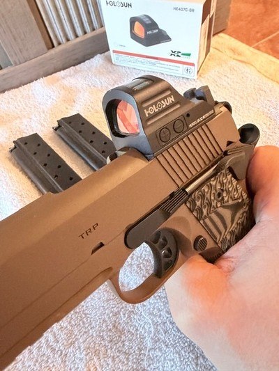 Springfield TRP AOS 9mm bobtail Commander with Holosun - Image 16 of 17