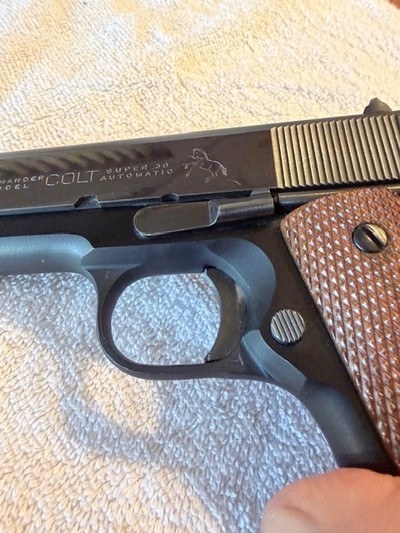 Beautiful 1965 Colt Lightweight Commander in 38 Super - Image 10 of 15