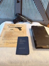 1937 Colt Woodsman in box, papers, 2 tone mag - Image 3 of 17
